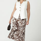 V-neck Vest in Ivory