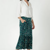 Tova Skirt in Jade Stone