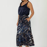 Tova Skirt in Smokey Feathers