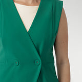 Vienna Vest in Jade