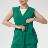 Vienna Vest in Jade