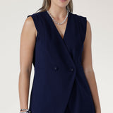Vienna Vest in Navy