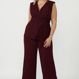 Vienna Vest in Wine Smart Crepe