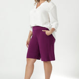 Bermuda Short in Magenta