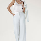 Wide Leg Pant in Ivory
