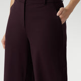 Wide Leg Pant in Wine