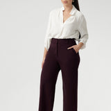 Wide Leg Pant in Wine