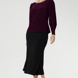 Zara Top in Claret