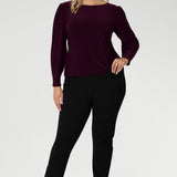 Zara Top in Claret