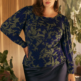 Zara Top in Midnight Botanica