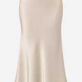 Zero Waste - Manhattan Maxi Skirt in Champagne Satin