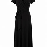 Designer Archive - Alexis Wrap Dress in Black