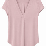 One of a Kind - Emily Top in Rosy Bamboo