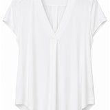 Designer Archive - Emily Top in White Bamboo