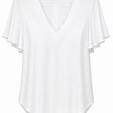 Designer Archive - Lila Top in White Bamboo