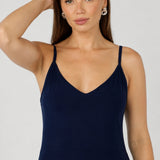 Myah Reversible Mini Slip in Navy
