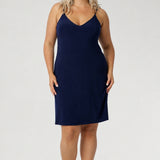 Myah Reversible Mini Slip in Navy